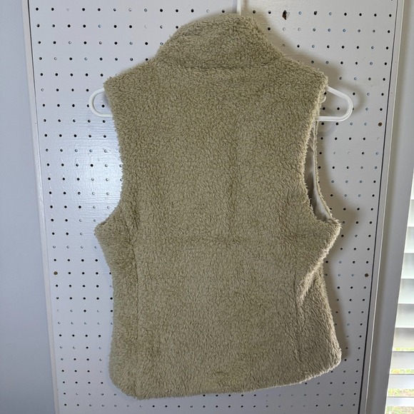 Patagonia Los Gatos Fleece Vest Women's Small Beige Full Zip Collared Pockets - Picture 5 of 11